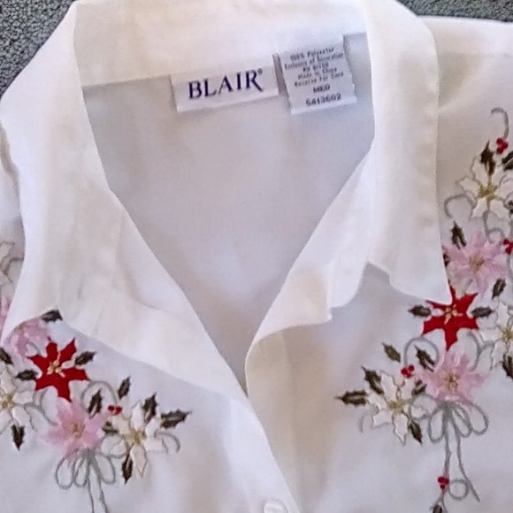 Embroidered XMAS Shirt by BLAIR - Picture 3 of 6
